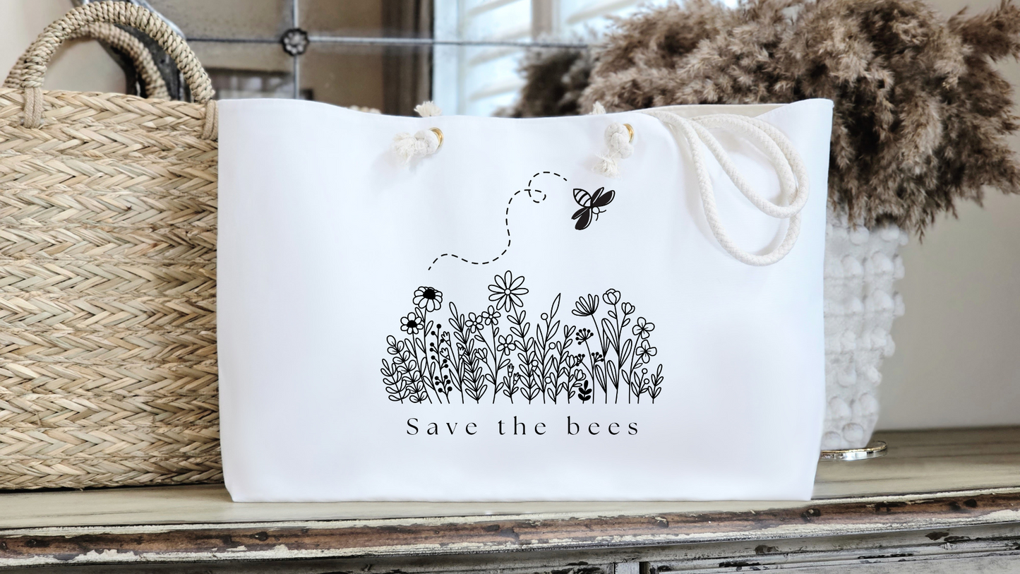 Save the Bees Weekender Bag