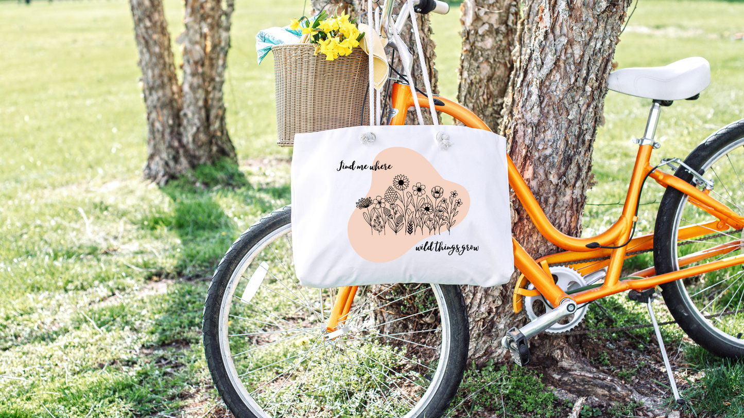 Find Me Where Wild Things Grow Weekender Bag