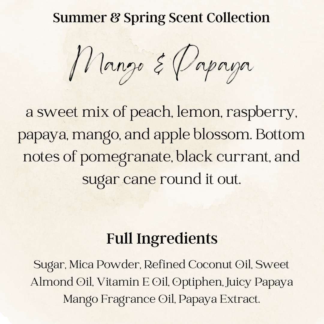 Summer & Spring Scents - Sugar Scrubs